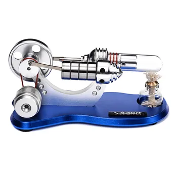 De tip Boutique, cu un Singur Cilindru Motor Stirling Generator Motor cu Ardere Externă Model Hysics Experiment Jucărie pentru Adolescenti, Adulti