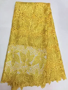 De înaltă calitate din Africa dantela material pentru rochia de mireasa de cusut.Prețul en-gros de moda de design african cablul de dantela tesatura R6695