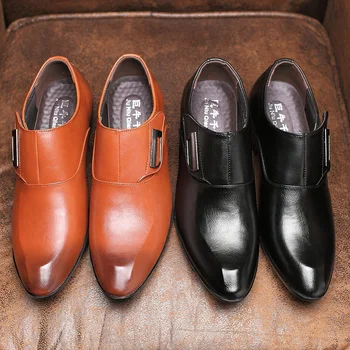 Designer de lux Nou Curea Maro Negru Pantofi Oxford pentru Barbati de Nunta Formale Rochie de Bal Bal Sapatos Tenis Masculino