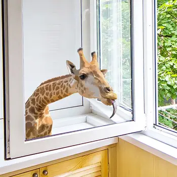 Detașabil Decalcomanii de Perete Accesorii Auto-adeziv Girafa Windows Perete Autocolante Creative Home Decor Camera de zi