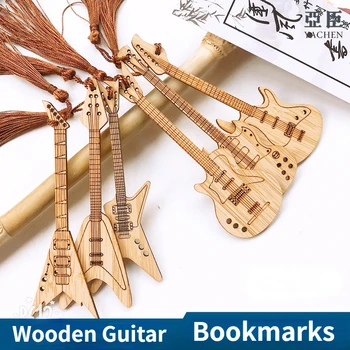 Din lemn Chitara Marcaje cu Ciucuri Chitara Bas Forma Marcaje Instrument Muzical Marcaje Cadou pentru Prieteni