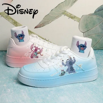 Disney Lilo & Stitch Pantofi Sport 2023 Noua Pereche De Pantofi Albi Culoare Desen De Desen Animat De Tenis, Pantofi Casual, Adidasi Marimea 35-40