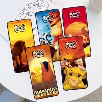 Disney The Lion King Telefon Caz Pentru Xiaomi Mi Poco X5 X4 X3 M5 m5-urile sunt M4 M3 F5 F4 F3 F2 C40 Pro GT NFC 5G Capac Negru