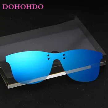 DOHOHDO Barbati Polarizati Clip-On ochelari de Soare Flip Up fără ramă de ochelari de Soare Fotocromatică Clip Pe Soare Ochelari Pentru Conducere de Pescuit UV400