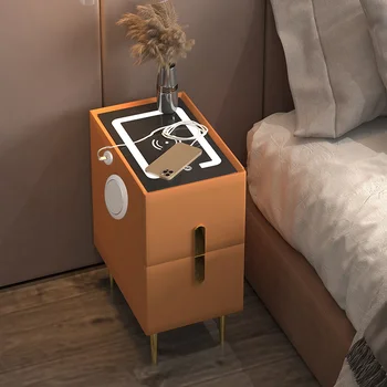 Dormitor Inteligent Noptieră Mini Noptiere Wireless Mâner De Încărcare Difuzor Bluetooth Cărți Moderne Mesa De Noche Decor