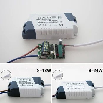 Driver LED AC 8-18W/ 8-24W Alimentare Adaptor Impermeabil Electric Consumabile Panou Ceilling Lampa de Iluminat cu Transformator Accesoriu