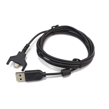Dropship 2m Mouse-ul de Înlocuire a Liniilor PVC Rezistent Mouse USB Cablu pentru GPro Wireless GPRO Superlight Negru