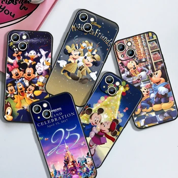 Drăguț Disney Mickey Minnie Pentru Apple iPhone 15 14 13 12 11 XS XR X 8 7 6 5 5S 6S Pro Max Plus husa Telefon Caz