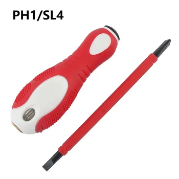 Dual-scop Șurubelniță cu Cap Dublu PH1/SL4 PH1/SL5 PH2/SL6 Pentru Echipamente Electrice Tester Pen Repararea Mână Unelte Manuale