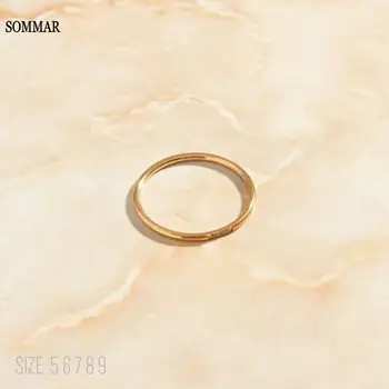 ELLERS rășină farmece Placat cu Aur dimensiune 6 7 8 inel de logodna pentru femei Minime Ultrafine Zircon Coada Inel cu opal bijuterii