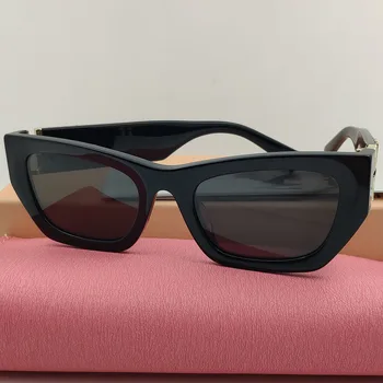 Estetic Petrecere Dreptunghi Negru Ciudat Acetat de ochelari de Soare Femei Pentru Femei de Vara Fata de Femei Brand Designer De OCHELARI de SOARE UV400
