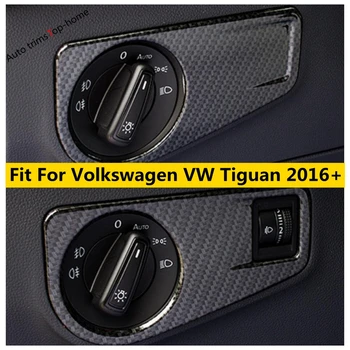 Faruri Lămpi Buton de Comutare Panou Acoperire Decor Trim Fit Pentru Volkswagen VW Tiguan MK2 2016 - 2022 Accesorii de Interior