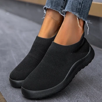 Femei Adidași De Moda Alunecare Pe Adidași Confortabil Platforma Pantofi De Mers Pe Jos Plus Dimensiune Zapatillas Mujer Doamnelor Pantofi Vulcaniza