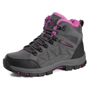 Femei Cizme de Iarna Drumeții Pantofi de Înaltă Top Sport Pantofi Trekking de Pluș Cald Femei Adidași Impermeabil Alpinism Pantofi pentru Femei