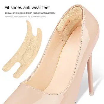 Femeile Branțuri pentru Pantofi cu Toc Pad Ajusta Dimensiunea Adeziv Tocuri de Tampoane de Linie Mânere Protector Autocolant Relief Picior de Îngrijire a Introduce