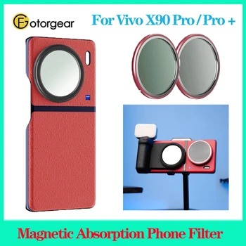 Fotorgear Caz de Telefon Set de filtre pentru Vivo X90 Pro Magnetic de Absorbție Telefon Filtru Cutie de Cadou CPL/Black/Star Filtru Flare