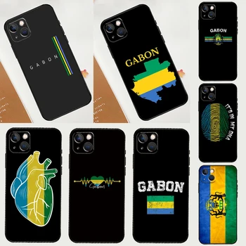 Gabon Gabon Pavilion Caz Pentru iPhone 13 12 11 14 15 Pro Max Mini XR XS X 7 8 Plus SE 2020 Silicon Capacul Barei de protecție Capa