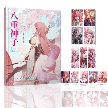 genshin impact cartea manga HD cărți de colorat album Foto hu tao/xiao/zhongli/Diluc/Gany 64P Marcaj Mici Card Cadou Rafinat