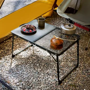 Gradina Pliante Camping Masa Mini Consola Portabila Plaja Masă În Aer Liber Camper Portbagaj Cutie Terracemesas De Jantar Mobilier