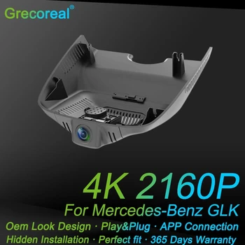 Grecoreal Dash Camera Auto Wifi 4K, 2K Fata dubla Cam Plug Juca pentru Mercedes Benz GLK X204 2008 2009 2010 2011 2012 2013 2014 2015