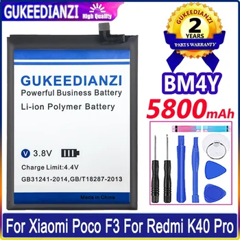 GUKEEDIANZI Baterie BM4Y 5800mAh Pentru Xiaomi Poco F3 Pentru Redmi K40 Pro K40Pro Baterii