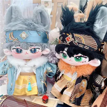 Haine papusa de 20 cm Drăguț Chineză Hanfu 5Pcs Costum Costum de Pluș Idol Papusa 20cm Haine DIY Accesoriu de Colectare de Jucarii si Cadouri