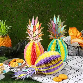Hawaiian Ananas Fagure De Miere Ghirlanda De Vară Tropical Fiesta Party Consumabile Partid Ziua De Nastere Copil Pentru Copii Copil De Dus Decor