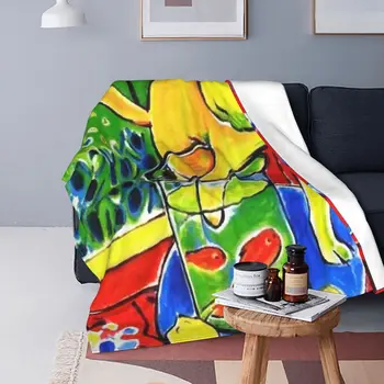Henri Matisse Pătură de Catifea Primavara/Toamna Artă Abstractă Portabil Ușor Subțire Arunca Pături pentru Acasă Canapea Quilt