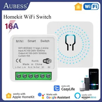 Homekit WiFi Smart Switch Întrerupător de Inteligent Home16A 2-way Control CozyLife app Control de la Distanță Funcționează cu Alexa de Start Google Siri