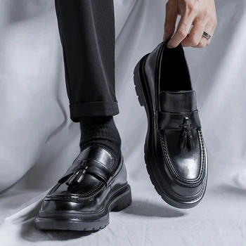 Italiană rochie din piele pantofi din piele lefse pantofi barbati pantofi eleganți bărbați birou 2023 petrecere de lux din piele de brevet pantofi oxford