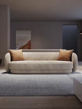 Italiană tesatura canapea living Modern, canapea de designer mată tehnologie flanel direct de lux canapea