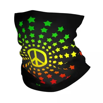 Jamaica Rasta Reggae Pace Logo-Neck Gaiter Femei Bărbați Vânt de Iarnă Eșarfă Eșarfă pentru Schi