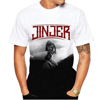 Jinjer imprimate 3D cool T-shirt pentru bărbați și femei casual de vara top cu mâneci scurte strada hip-hop rock haine personalizate