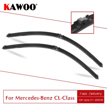 KAWOO Pentru Mercedes-Benz CL-Class W215/W216 Masina Windcreen Cauciuc Moale Lamele Ștergătoarelor Model An Din 1999 până în 2016 din Partea Potrivesc Pin Braț