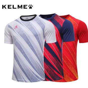 KELME Bărbați T-shirt Noul Tricou de Fotbal de Vară Sudoare de Absorbție Rapid Uscat Sport Maneca Scurta trening, tricou Personalizat