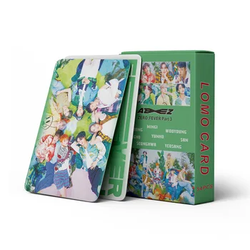 Kpop Idol 54pcs/set Lomo Carduri ATEEZ Zero:febră partea 3 Photocards Fotografie Carte Poștală Pentru Fanii de Colectare