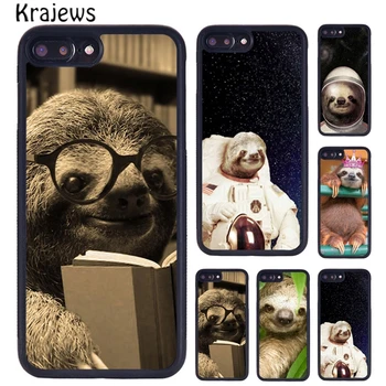 Krajews Cafeina Lenes Animal Telefon Mobil Caz Pentru iPhone SE2020 15 14 6S 7 8 Plus 11 12 mini-13 XR Pro XS Max acoperi coque