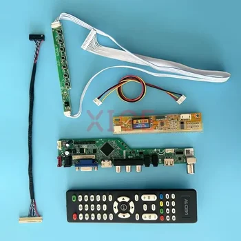 LCD Controller Driver Card se Potrivesc HSD150PX16 HSD150PX17 1CCFL Test Kit DIY TV Analogic Ecran 1024*768 30 Pin LVDS VGA+HDMI+AV+USB+IR