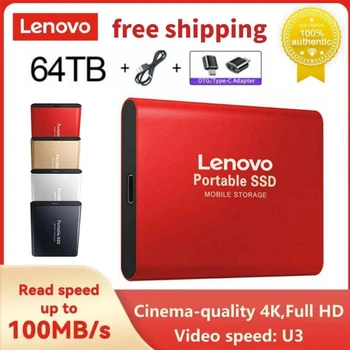Lenovo Portable SSD 1/2TB Hard Disk Extern USB 3.1/Tip C Solid state Hard Disk de Mare Viteză Dispozitiv de Stocare Pentru Laptop-uri/Desktop