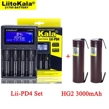LiitoKala Lii-PD4 Încărcător de Baterie de 3.7 V 21700 26650 Li-ion 1.2 V AA aaa NiMH + HG2 18650 3000mAh baterii Reîncărcabile