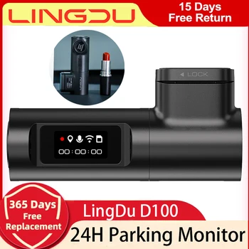 LINGDU D100 Dash Cam pentru Masini 2K Cam de Bord Cu GPS, WI-FI Viziune de Noapte WDR Parcare Modul de Înregistrare în Buclă G-Senzor 150° cu Unghi Larg