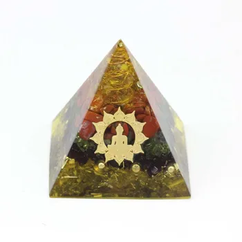 LXJ Stil Unic, Natural Piatra de Cristal Reiki Energia Piramidei Rășină Copac Ogan Șapte Chakre Ornamente Bijuterii Cadou