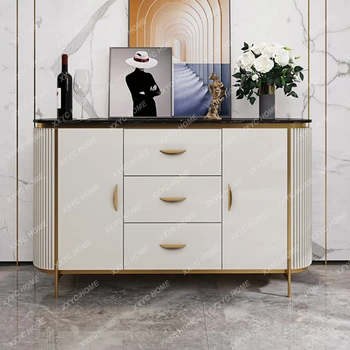 Marmură, Dulap Cabinet Modern, Minimalist, Multi-Funcțional Ceai Dulap Dulap De Perete Placă De Piatră