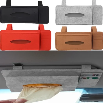 Masina noua viziera sac de depozitare Multifuncțional simțit cutie de tesut scaun Auto pandantiv hârtie tapițerie consumabile