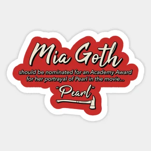 Mia Goth ar Trebui să Fie Nominalizat Pentru Pearl 5PCS Autocolante pentru Decor Bara Copil Anime Amuzant Cameră de Imprimare Sticle de Apă de Desene animate