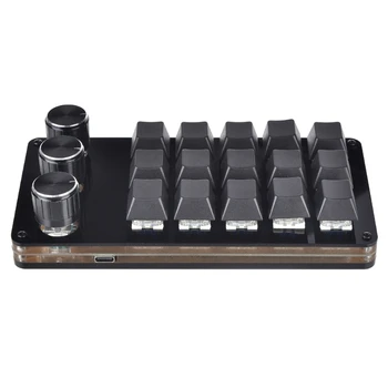 Mini Macro Tastatură Mecanică 15 Cheie Complet Programabile Tastatura cu 3 Buton JIAN