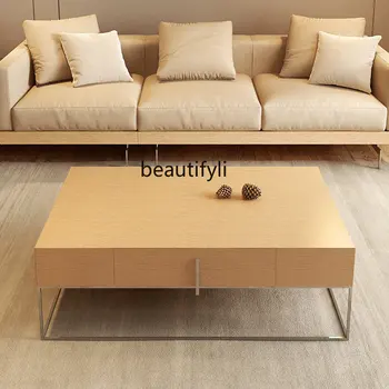 Minimalist Japonez Din Lemn De Culoare Ceai De Masă De Sufragerie De Acasă Apartament Mic, Înalt Simț Model De Designer