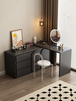Minimalist Modern, de lux lumina masa de toaleta stil simplu dormitor masă de machiaj cabinet de stocare găleată cabinet