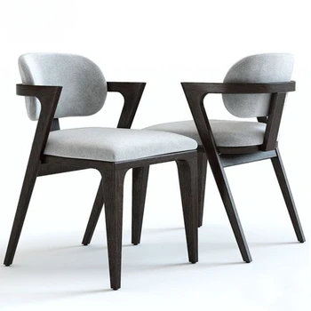 Minimalist Modern și creativ ceară albă de uz casnic din lemn scaune de luat masa, coffee shop negociere scaune, scaune de agrement