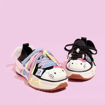 Miniso Sanrio Original de Casă Hellokitty Pantofi Platforma Înălțime Creșterea Zapatillas De Deporte Pantofi de Tenis pentru Femei